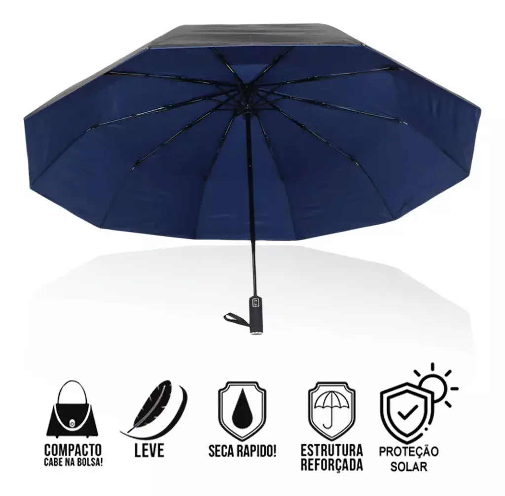 Guarda Chuva Compacto Abre e Fecha automatico 125cm