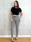 Calça Feminina Tecido Grosso Elastano La Belle