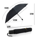 Guarda Chuva Compacto Em Fibra Ragnar 122cm