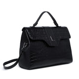 Bolsa de Couro de Legitimo Maleta Loutier Preta