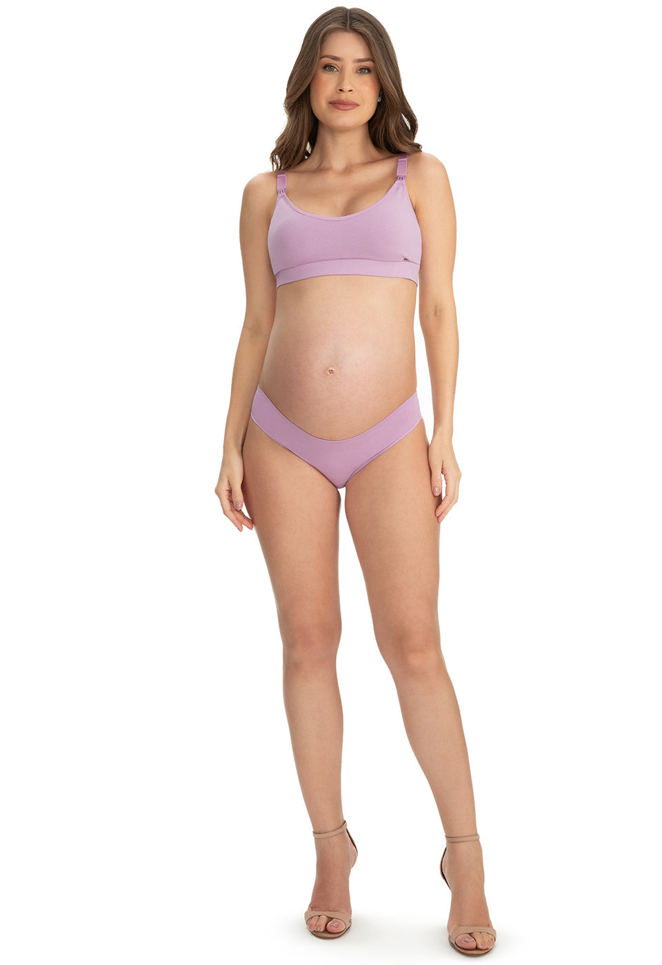 Sutiã Amamentação Sem Bojo Tecido Duplo Marshmallow