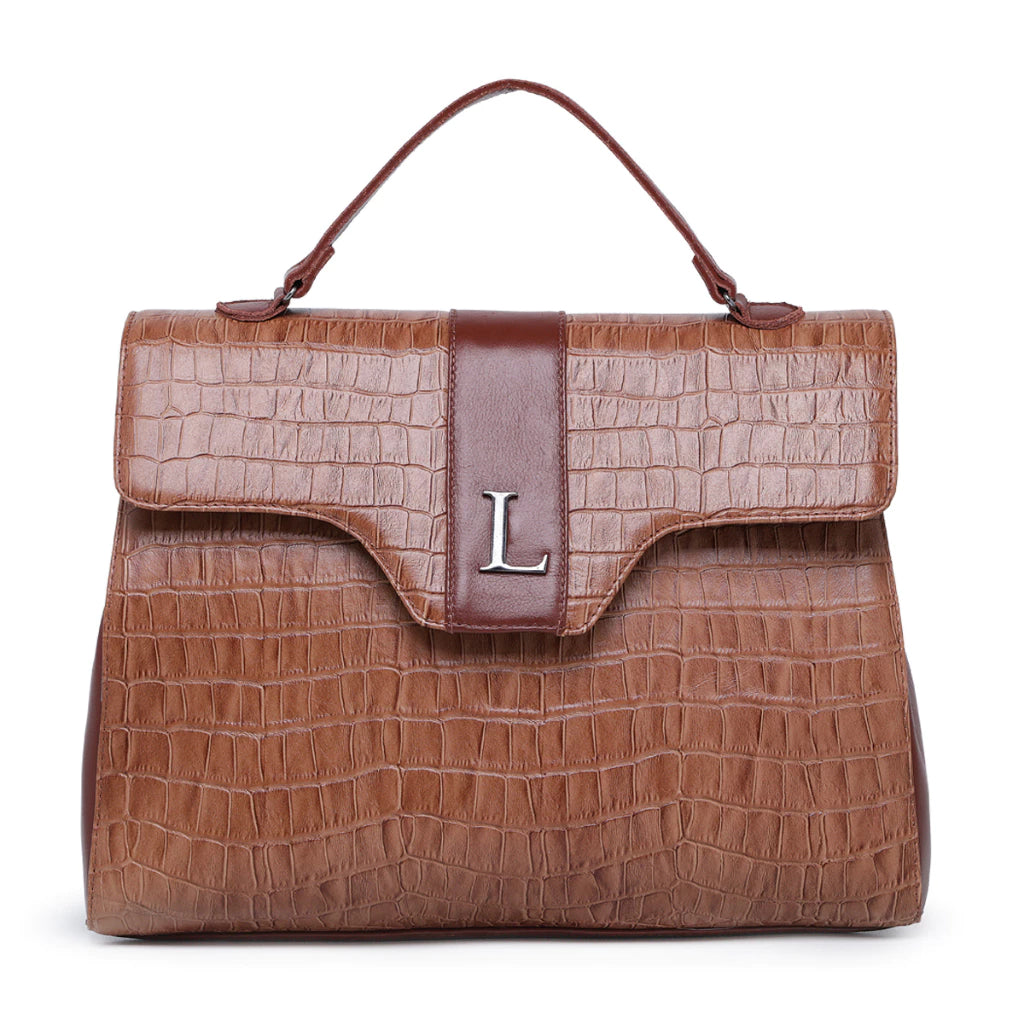 Bolsa de Couro de Legitimo Maleta Loutier Marrom