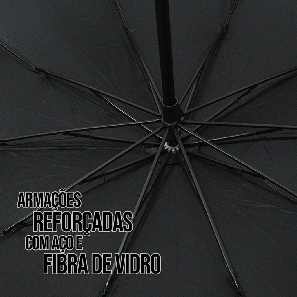 Guarda Chuva Compacto Em Fibra Ragnar 122cm