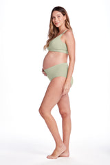 Sutiã Amamentação Sem Bojo Tecido Duplo Cidreira