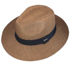 Chapéu Panamá Original Aba Larga 7cm Marrom Claro