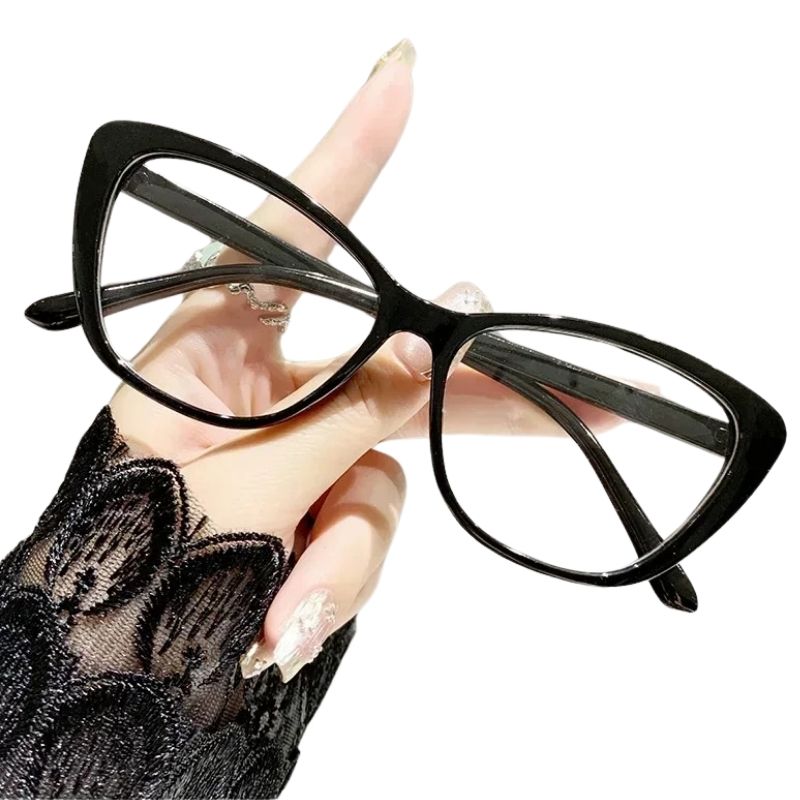 Armação de óculos de grau Feminino Estilo Gatinha Leopardo