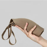 Sutiã feminino canelado push-up ajustável sem aro