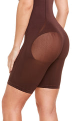 Body Modelador Macaquinho Levanta Bumbum Marrom