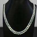 Corrente de Prata Masculina Grumet 7mm 60cm Prata 925 + Pulseira