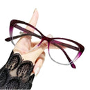 Armação de óculos de grau Feminino Estilo Gatinha Roxo