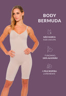 Body Modelador Macaquinho Sem Bojo Reduz Atrito Nas Coxas Base