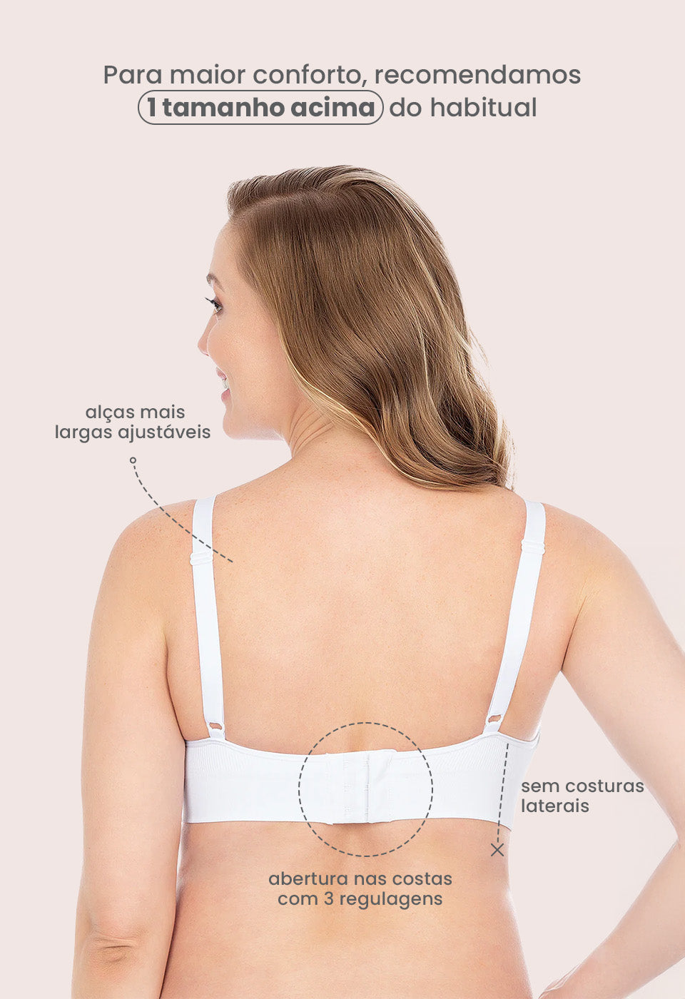 Sutiã Amamentação Com Bojo Suave Branco