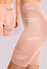 Bermuda Modeladora Cintura Alta Reduz Atrito Nas Coxas Balm