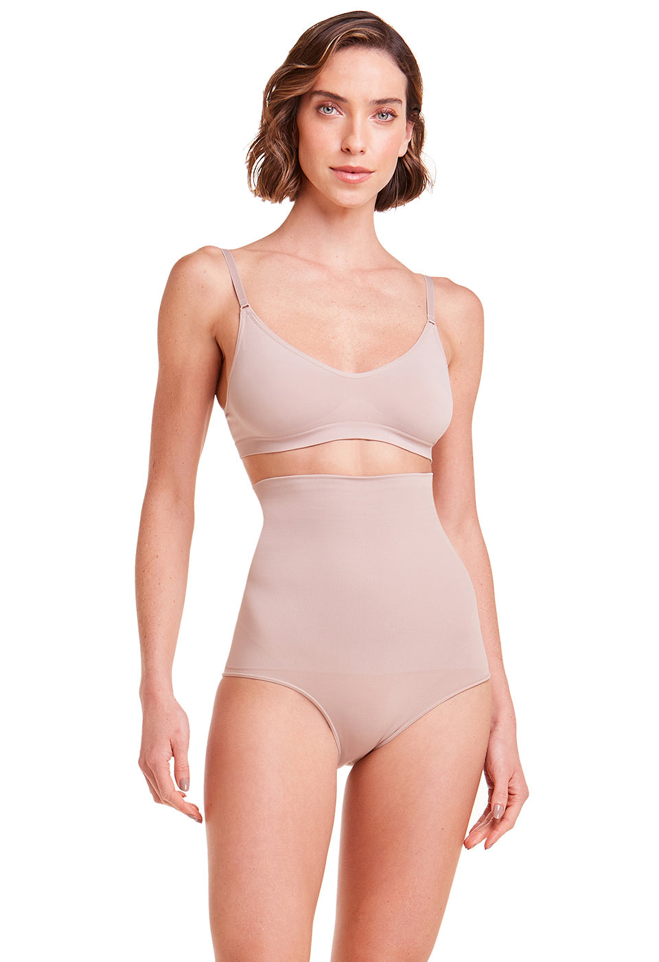 Calcinha Modeladora Abdominal Tanga Tecido Duplo Afina Cintura Base