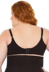 Sutiã Modelador Sustentação Sem Bojo Tecido Duplo Alças Removíveis Valoriza Os Seios Preto