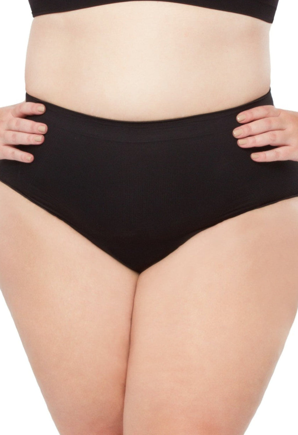 Calcinha Modeladora Cintura Alta Afina Cintura Preto