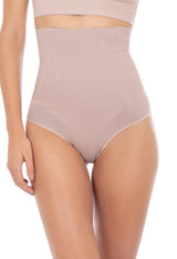 Calcinha Modeladora Abdominal Biquíni Com Barbatana Afina Cintura Blush