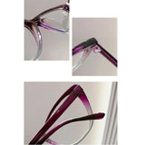Armação de óculos de grau Feminino Estilo Gatinha Leopardo