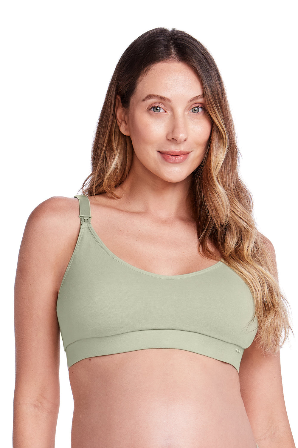 Sutiã Amamentação Sem Bojo Tecido Duplo Cidreira