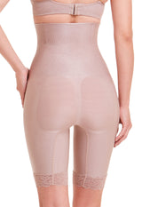 Bermuda Modeladora Abdominal Com Barbatana E Renda Levanta Bumbum Blush