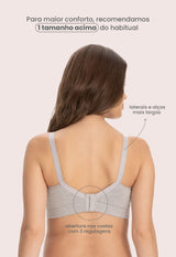 Sutiã Amamentação Sem Bojo Tecido Duplo Mescla