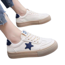 Tênis de sola grossa branca antiderrapante para mulheres