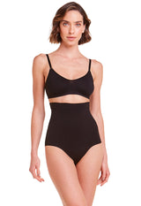 Calcinha Modeladora Abdominal Afina Cintura Preto
