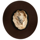 Chapéu Fedora de Feltro Clássico Aba Dura 7cm Marrom
