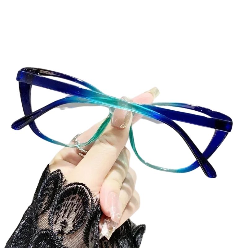 Armação de óculos de grau Feminino Estilo Gatinha Leopardo