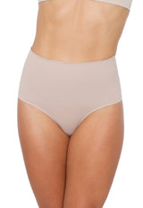 Calcinha Modeladora Cintura Alta Tecido Duplo Afina Cintura Base