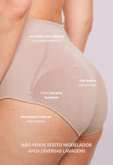 Calcinha Modeladora Cintura Alta Cavada Levanta Bumbum Base
