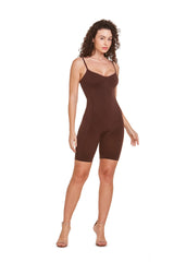 Body Modelador Macaquinho Levanta Bumbum Marrom