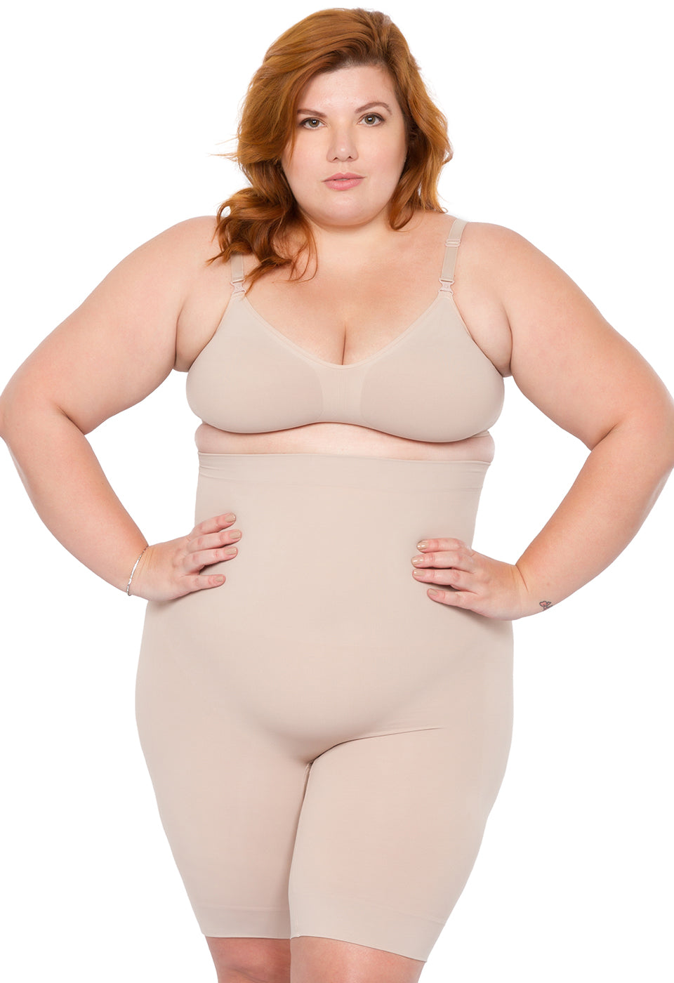 Bermuda Modeladora Abdominal Reduz Atrito Nas Coxas Base