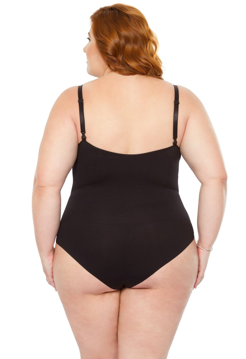 Body Modelador Sem Bojo Afina Cintura Preto