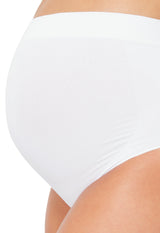 Calcinha Gestante Cintura Alta Branco