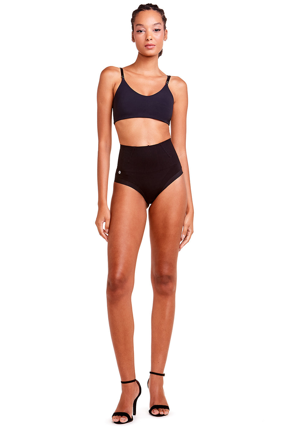 Calcinha Modeladora Cintura Alta Fio Dental Invisível Afina Cintura Rio Negro