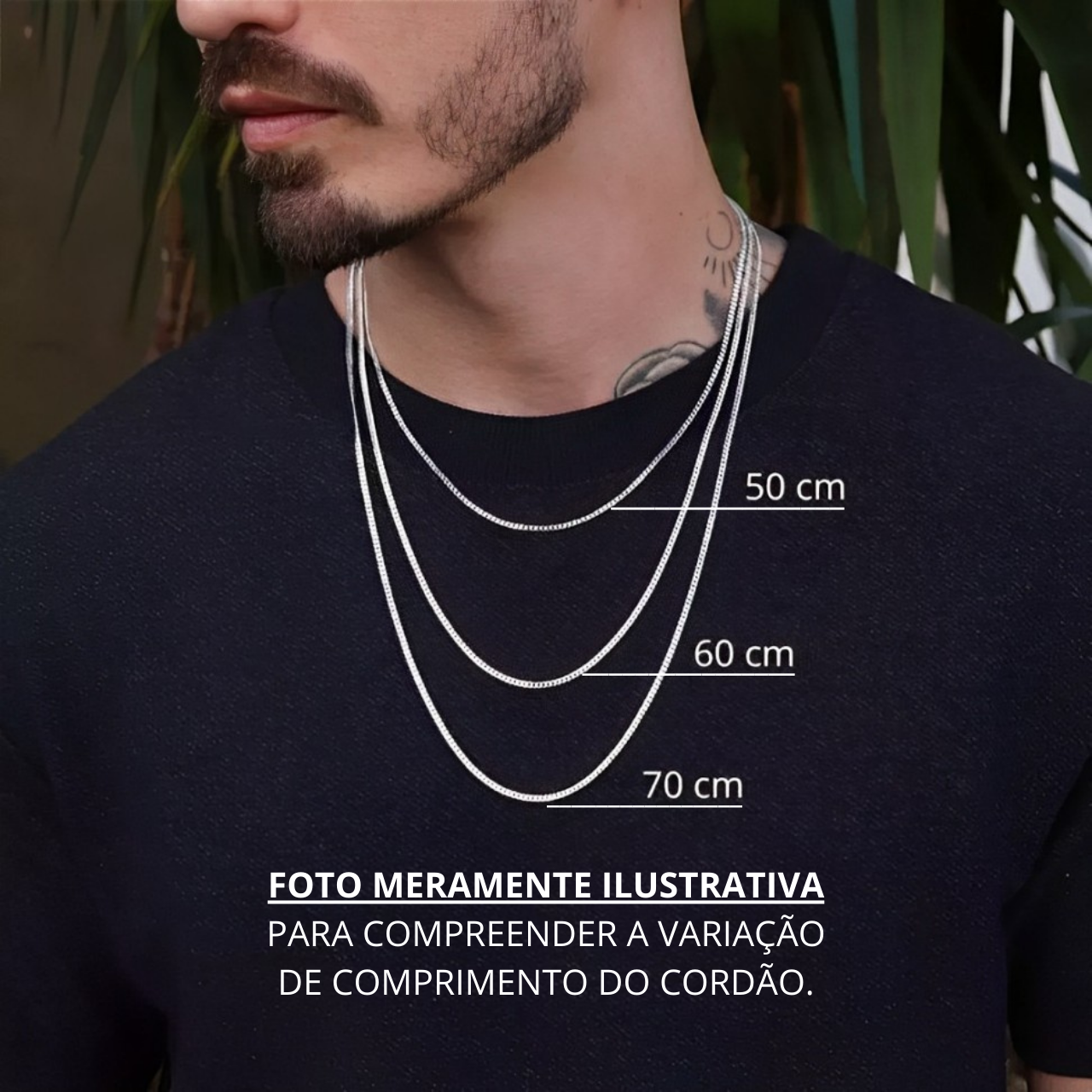 Corrente em Prata Masculina Grumet 7mm + Pulseira