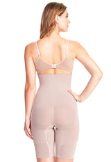 Bermuda Modeladora Abdominal Com Barbatana Afina Cintura Blush