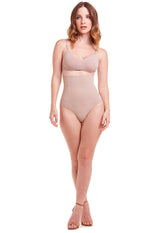 Calcinha Modeladora Abdominal Fio Dental Com Barbatana Afina Cintura Blush