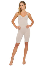 Body Modelador Macaquinho Sem Bojo Reduz Atrito Nas Coxas Base