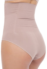 Calcinha Modeladora Abdominal Biquíni Com Barbatana Afina Cintura Blush