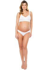 Calcinha Gestante Cintura Baixa Branco