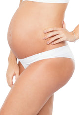Calcinha Gestante Cintura Baixa Branco
