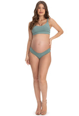 Calcinha Gestante Biquíni Menta