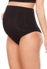 Calcinha Gestante Cintura Alta Preto