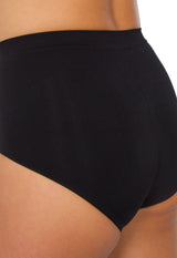 Calcinha Modeladora Cintura Alta Afina Cintura Preto