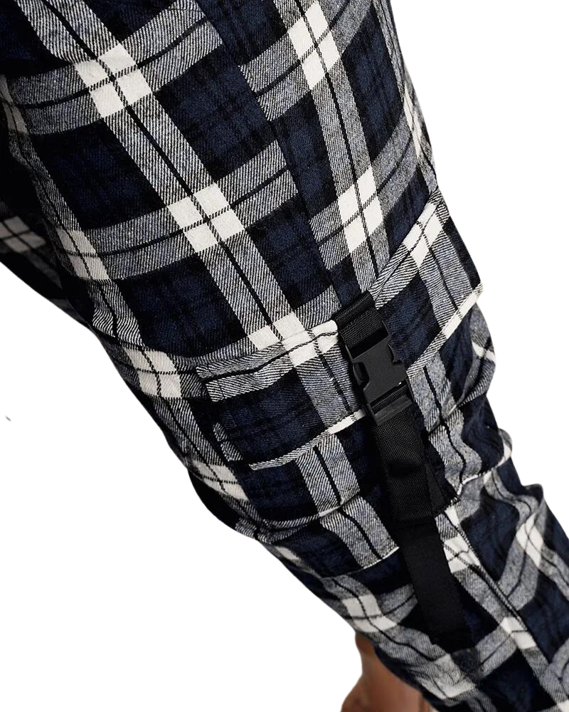 Calça Xadrez com bolsos