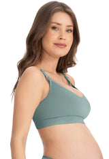 Sutiã Amamentação Sem Bojo Tecido Duplo Menta