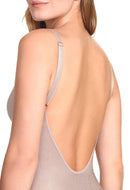 Body Modelador Macaquinho Decote Sem Bojo Com Renda Levanta Bumbum Blush