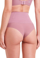 Calcinha Modeladora Cintura Alta Fio Dental Invisível Afina Cintura Boto